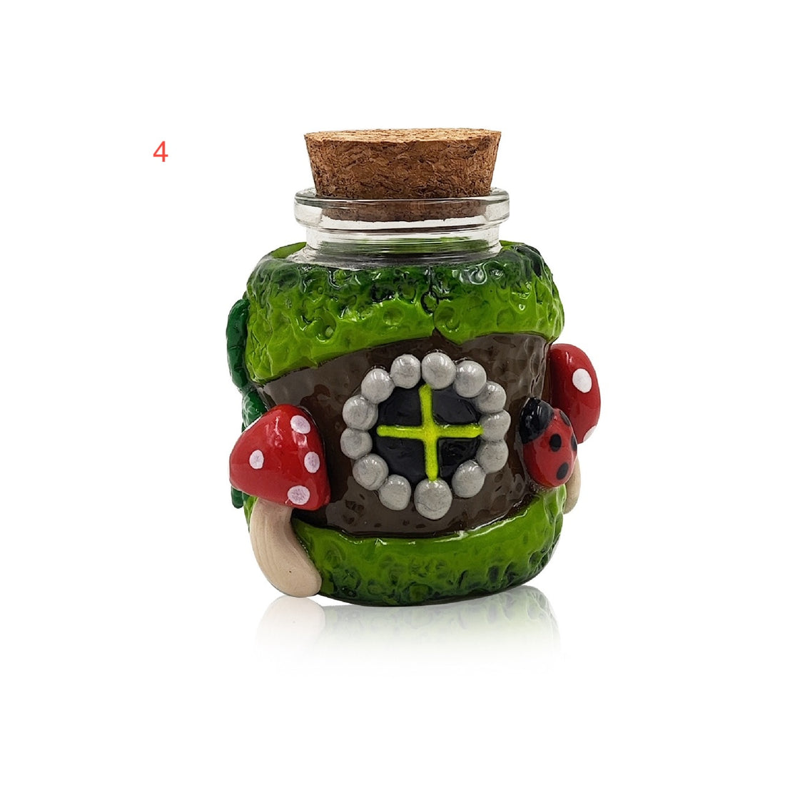 IC GLASS - 3D Crafted mushroom & bug Jar| ICJ68