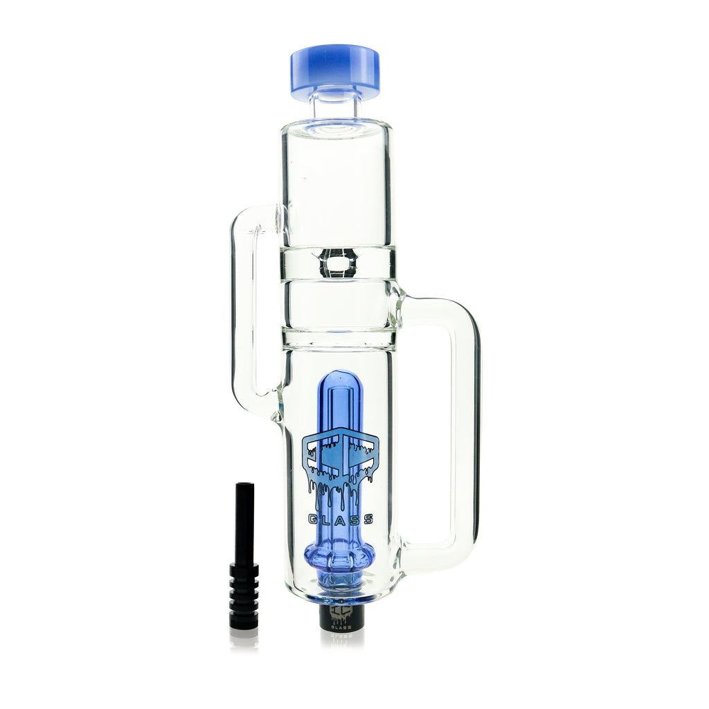 IC Glass - Recycler Nectar Collector with capsule perc | Includes Titanium tip