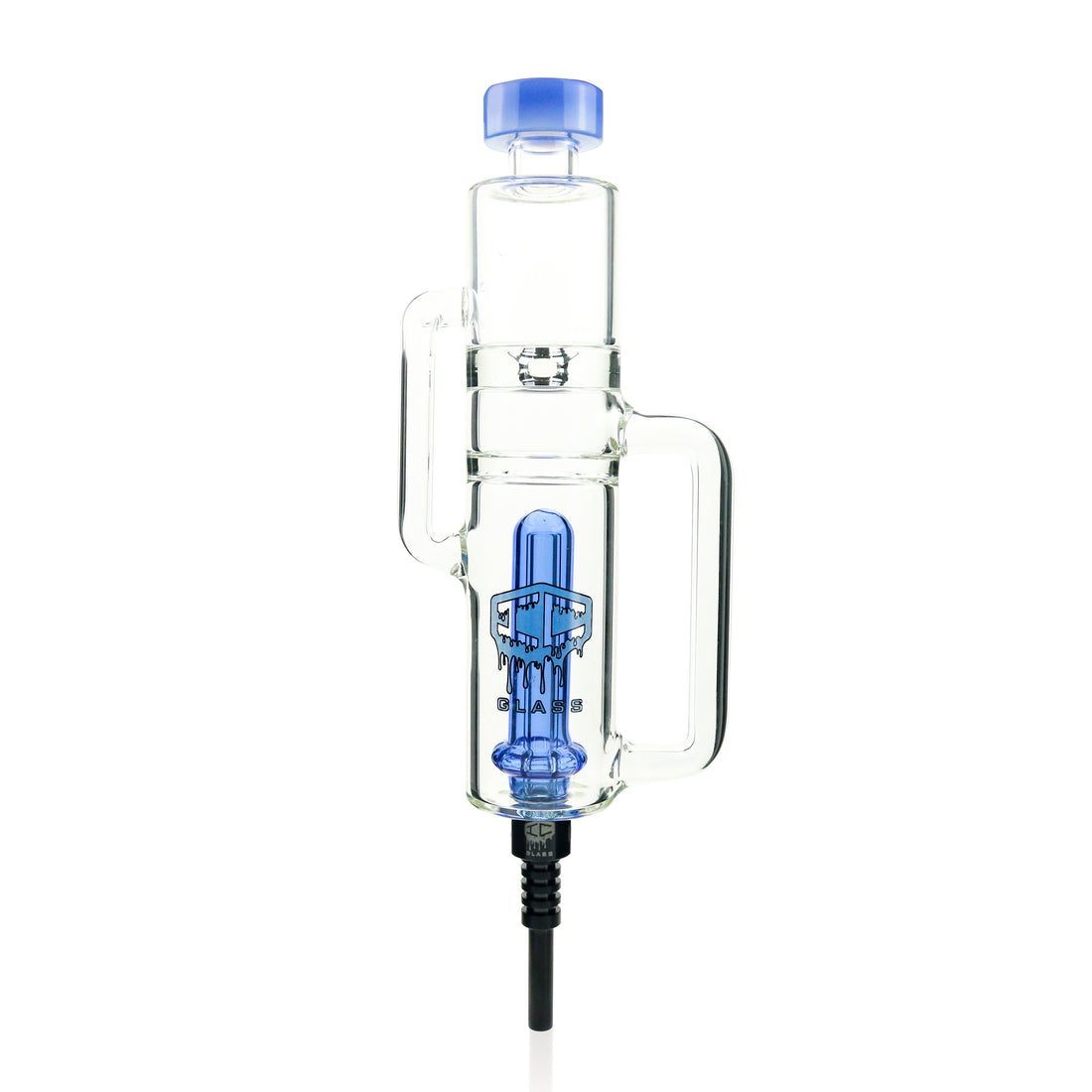 IC Glass - Recycler Nectar Collector with capsule perc | Includes Titanium tip | ICNC2026