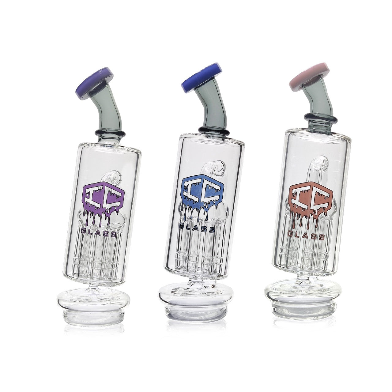 IC GLASS - Puffco Attachment with tree perk |5.9 Inches | ICPU122 Main image