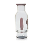 IC GLASS - Puffco Attachment bottle design with hook perc and Matching Carb Caps | ICPU128