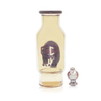 IC GLASS - Puffco Attachment bottle design with hook perc and Matching Carb Caps | ICPU128