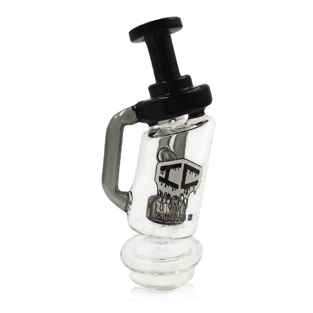 IC Glass Puffco Attachment Glass Recycler – 6.3 Inch Tall | GO Assorted 3 Colors | Wholesale Cannabis Accessories