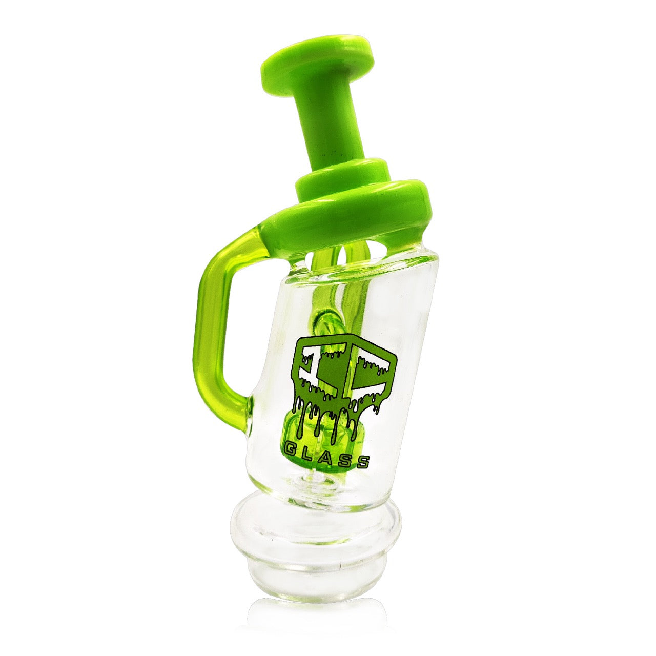 IC Glass Puffco Attachment Glass Recycler – 6.3 Inch Tall | GO Assorted 3 Colors | Wholesale Cannabis Accessories