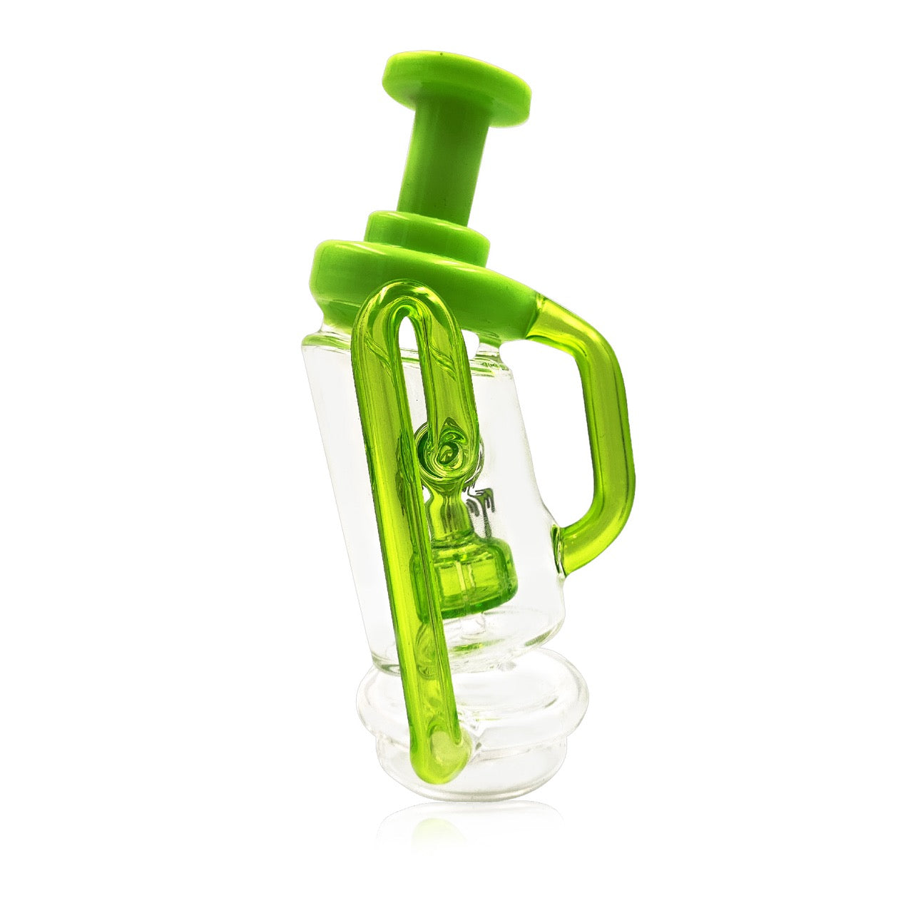 IC Glass Puffco Attachment Glass Recycler – 6.3 Inch Tall | GO Assorted 3 Colors | Wholesale Cannabis Accessories