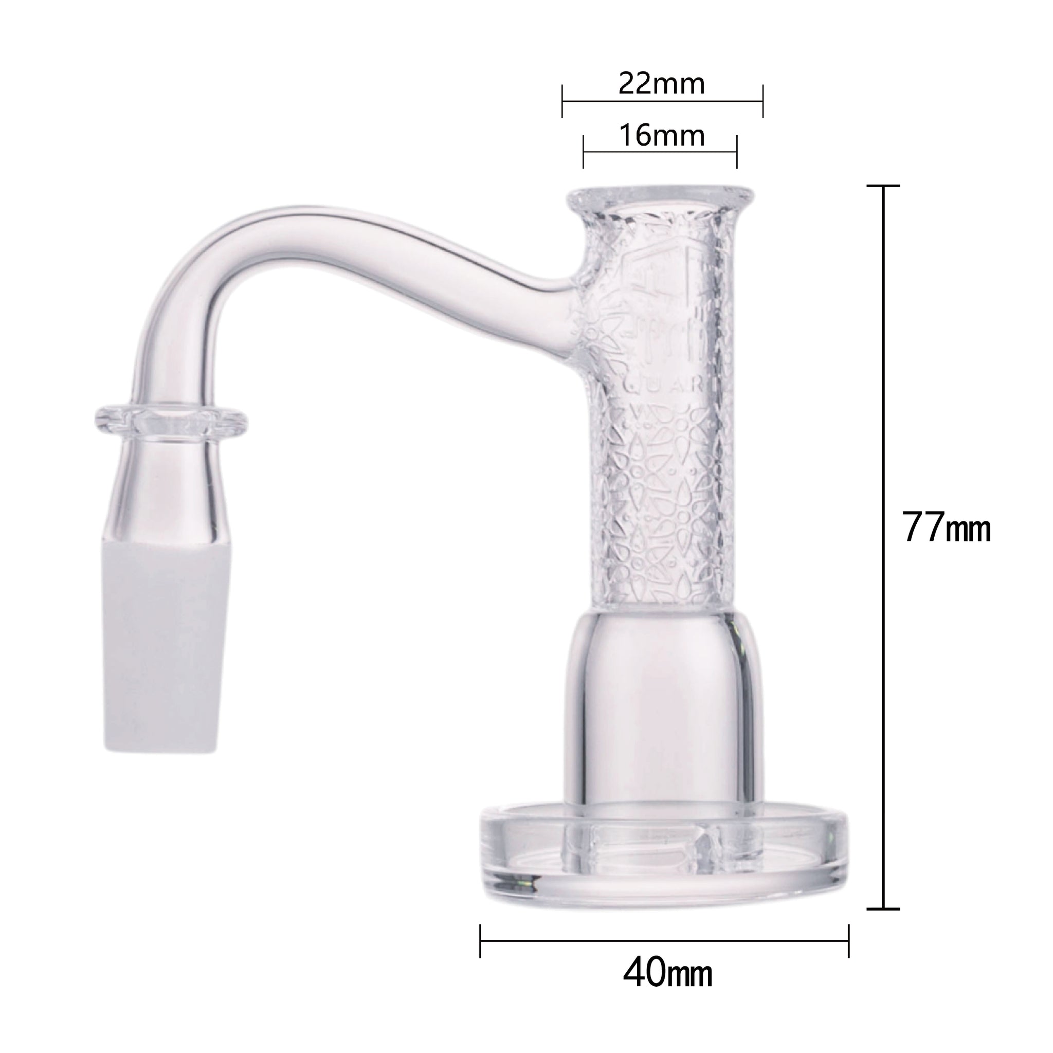 IC QUARTZ - HIGHSKY | 2nd Gen with Terp Ball Grabber 14mm Male 90° Quartz Banger