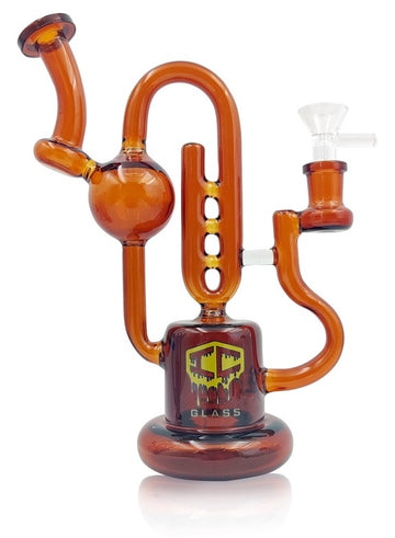 IC Glass- Complex Recycler 7.7 Inch Tall with Bowl | Assorted 4 Pieces