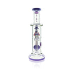 IC Glass Straight Tube Bong with Matte Percolator