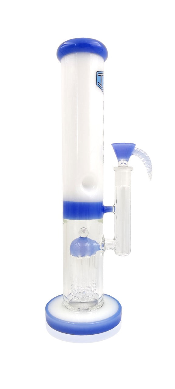 IC Glass-Dual Tone | Opal and perk straight shooter with Designer Bowl piece | 13"