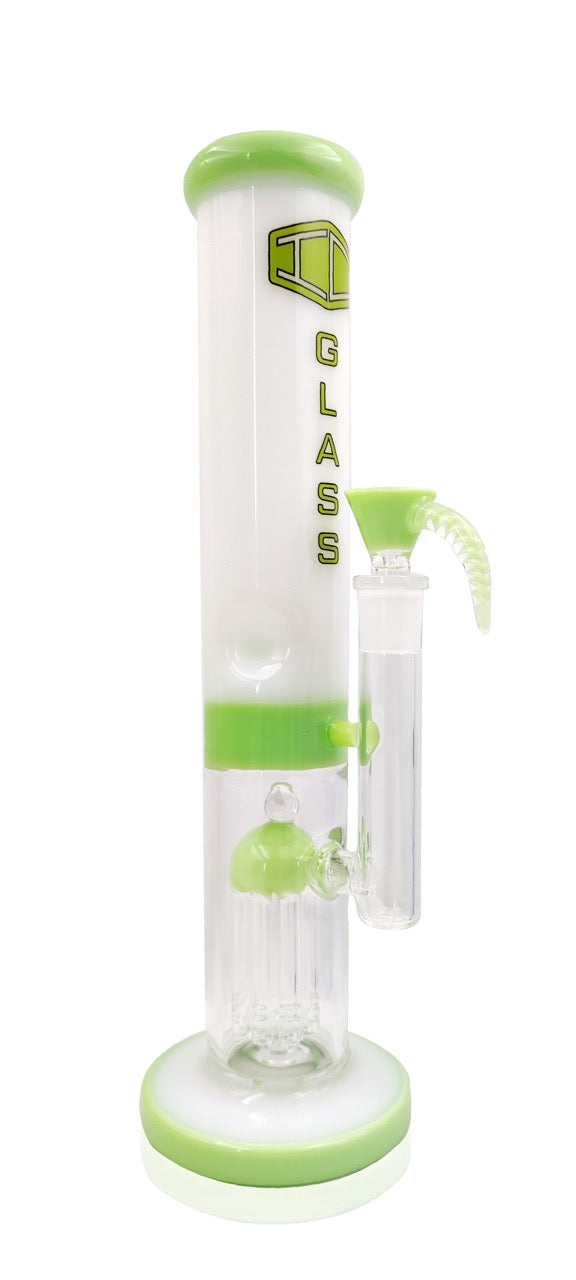 IC Glass-Dual Tone | Opal and perk straight shooter with Designer Bowl piece | 13"
