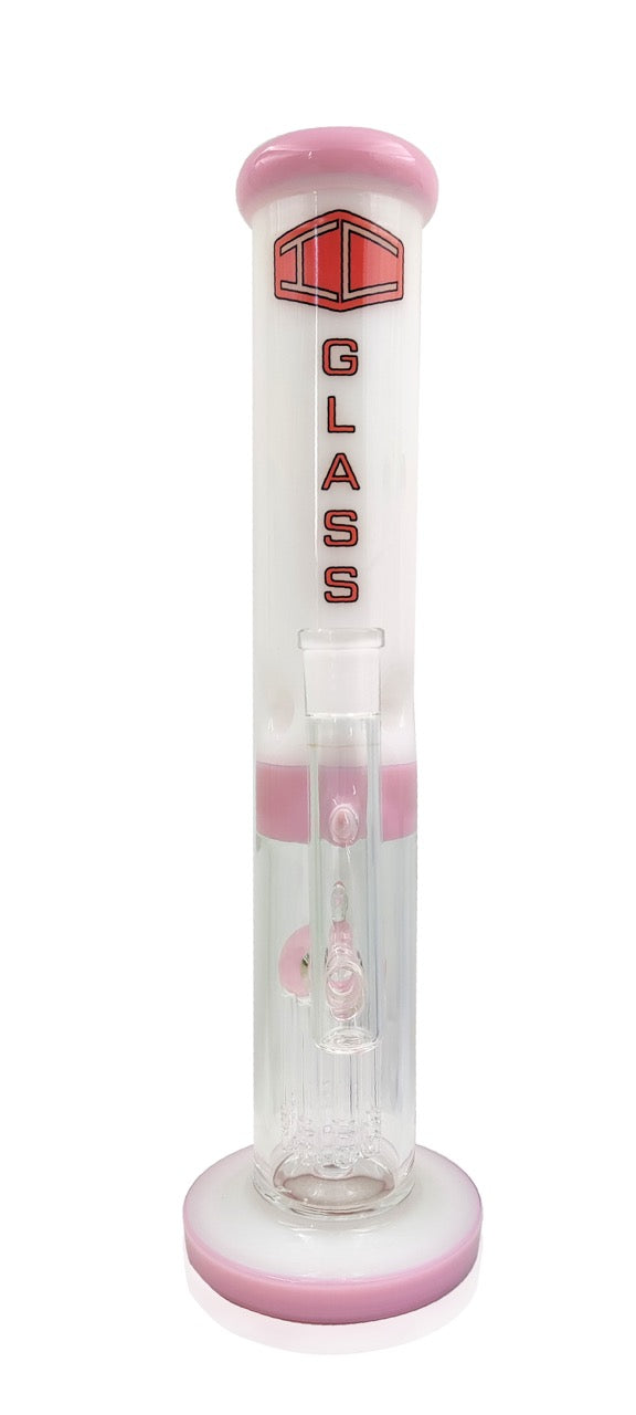 IC Glass-Dual Tone | Opal and perk straight shooter with Designer Bowl piece | 13"