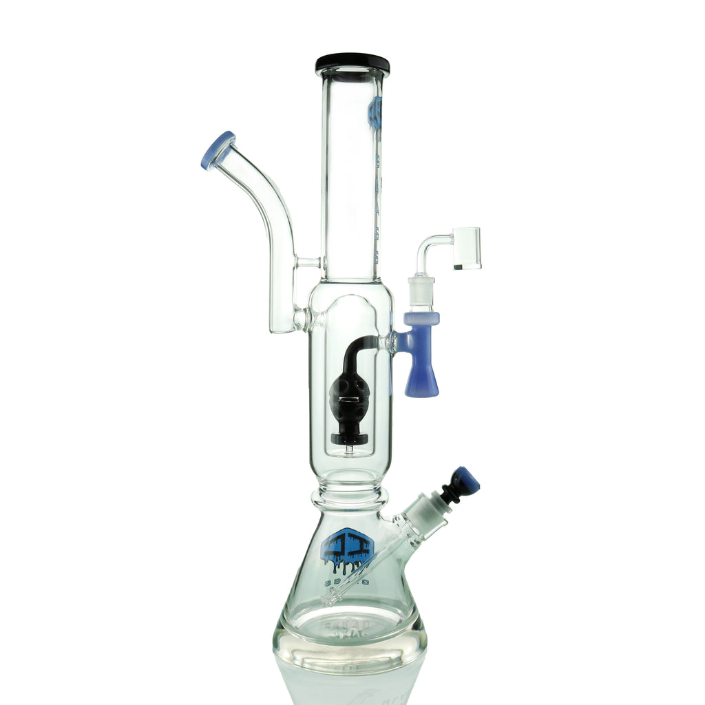 IC GLASS - 2 IN 1  Version-3 Fab Egg Perc Waterpipe With Banger & Bowl Piece | 20 Inch Tall |