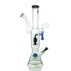 IC GLASS - 2 IN 1  Version-3 Fab Egg Perc Waterpipe With Banger & Bowl Piece | 20 Inch Tall |