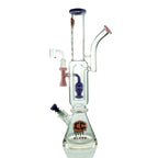IC GLASS - 2 IN 1  Version-3 Fab Egg Perc Waterpipe With Banger & Bowl Piece | 20 Inch Tall |