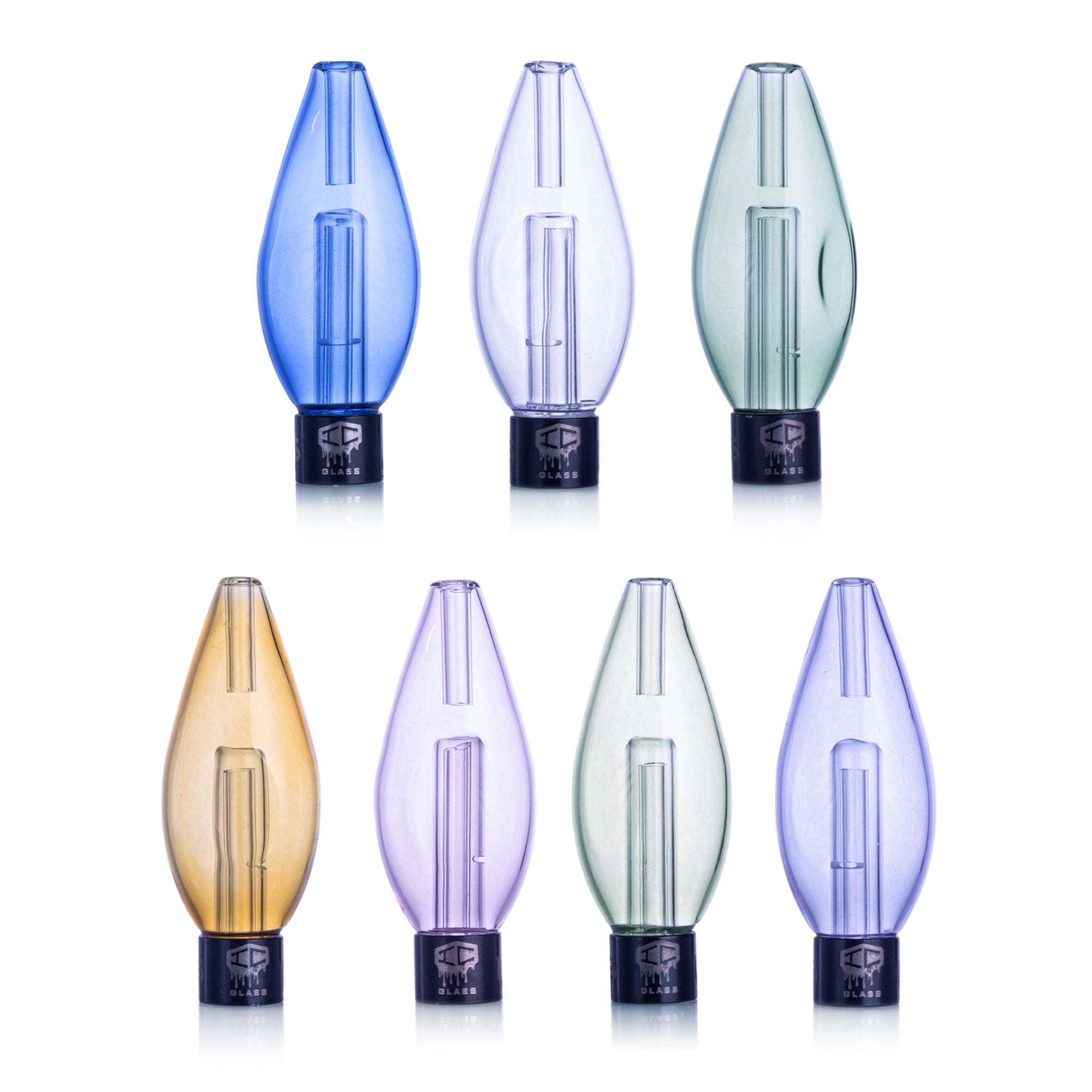 IC Glass-Honey Globe | Includes Titanium, Ceramic & quartz Tip with protector, drip bottle & Glass bucket | Comes with Adapter for Huni Badger
