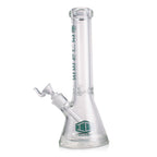 IC GLASS 14 inch beaker bong with 9MM thick glass and heavy base