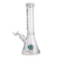IC GLASS 14 inch beaker bong with 9MM thick glass and heavy base