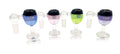 IC GLASS 14mm 45 and 90 degree glass bowl pieces in assorted colors