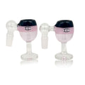 IC GLASS 14mm 45 and 90 degree glass bowl pieces in pink
