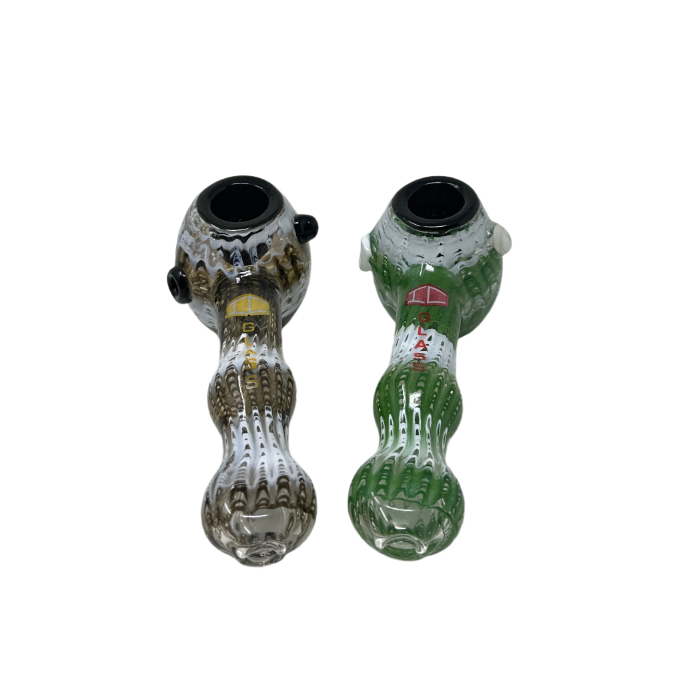 Enjoy smooth hits with IC GLASS Hand Pipe featuring a built-in slit screen. Durable, stylish, and available in vibrant mix colors. Main image