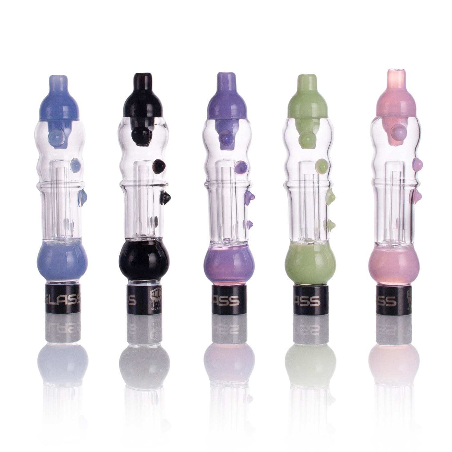 IC GLASS -MIST TWIST | The Huni Badger companion | Includes Titanium, Ceramic & quartz Tip with protector, drip bottle & Glass bucket | Comes with Adapter for HUNI BADGER | ICNC1044