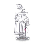 IC GLASS Triple Chamber Recycler with Multi Tube Drain Function premium borosilicate glass recycler dab rig