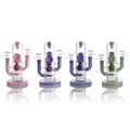 IC GLASS dual mouthpiece and bowl pieces glass rig
