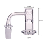 IC Glass - Variegated | 14mm 90D Quartz Banger | Includes Carb Cap, Terp Balls & Sticker | 5 Colors