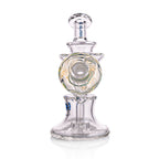 IC Glass Dab Rig Featuring Donut Recycler Chamber and Quartz Banger