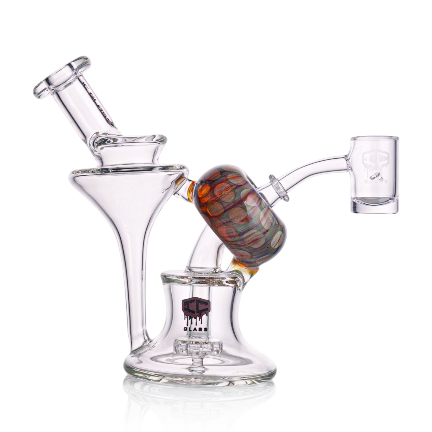 IC Glass Donut Recycler Rig – Complete Dab Setup for Concentrates