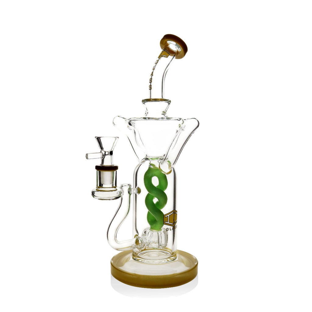  IC Glass Dual Color Recycler Bong 