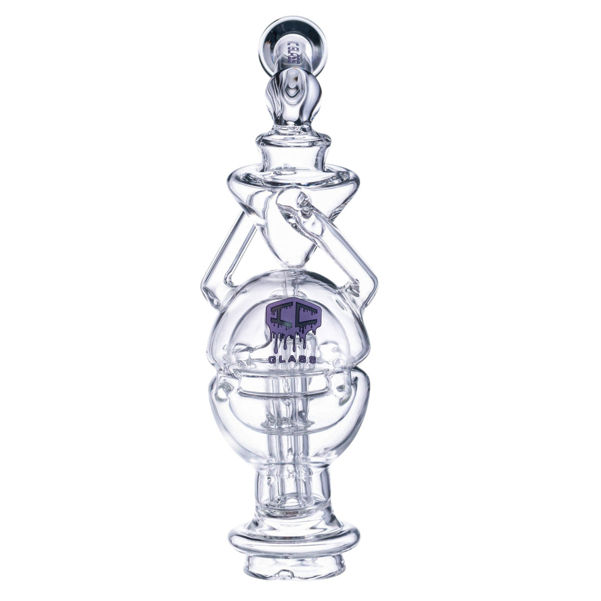 IC Glass Fab Egg Recycler Puffco attachment borosilicate glass