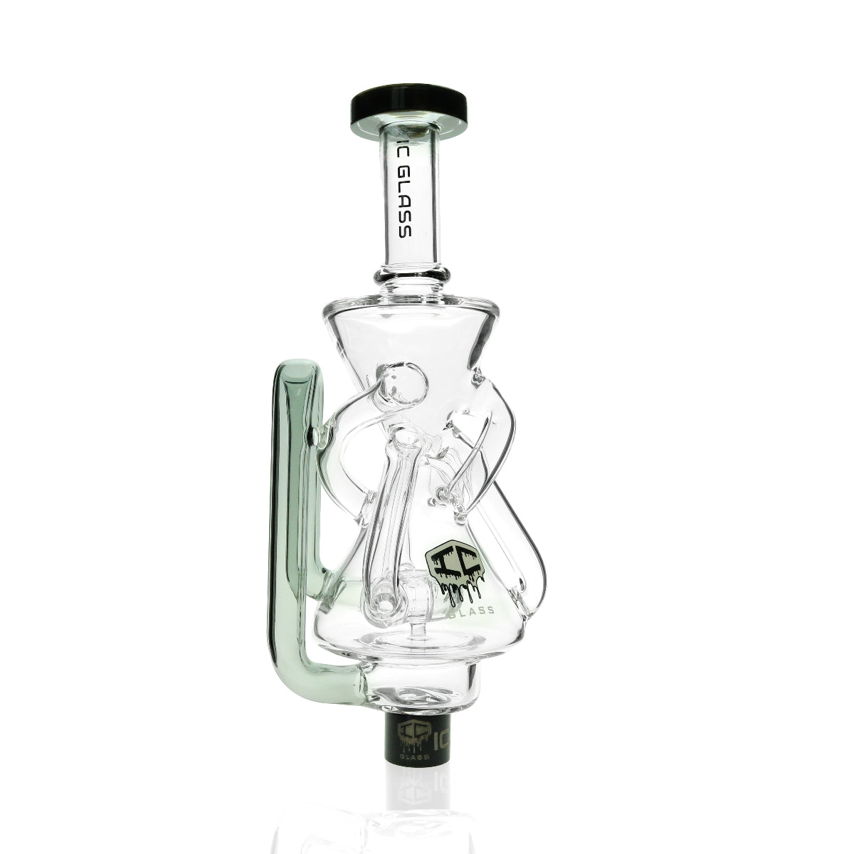 IC Glass Texas double recycler nectar collector – wholesale USA