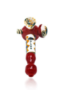 IC Glass Wig Wag Hand Pipe Red