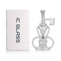 IC Glass premium recycler dab rig with quartz banger