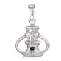 IC Glass premium recycler dab rig with quartz banger