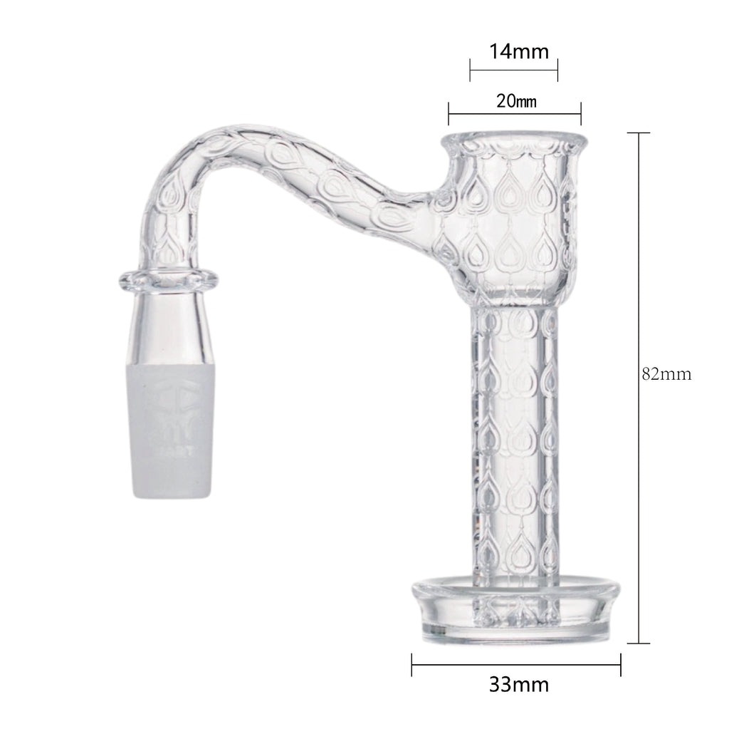 IC Quartz - Nirvana 2nd Gen | 14mm 90D Banger | Includes Terp Ball Grabber, Carb cap, Terp Balls | 5 Colors