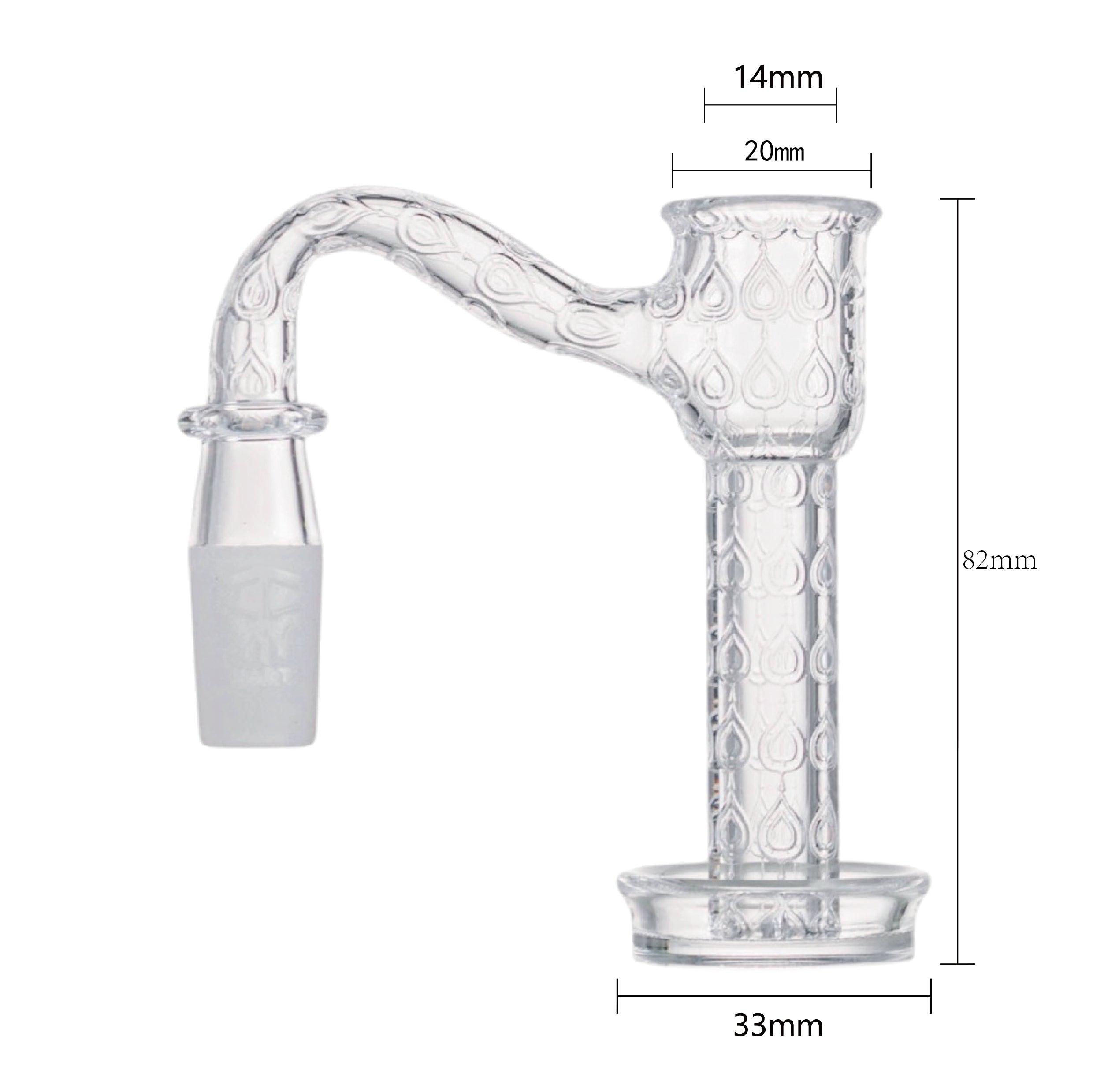 IC Quartz - Nirvana 2nd Gen | 14mm 90D Banger | Includes Terp Ball Grabber, Carb cap, Terp Balls | 5 Colors