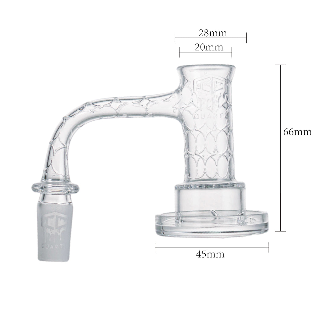 IC Quartz - Quasar 4th Gen | 14mm 90° Banger | Includes Terp Ball Grabber | 5 Colors