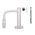 IC Quartz Marvel 14mm 90-degree banger kit with carb cap, terp pearls, and grabber tool - wholesale lot