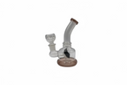 Small Rig with Swirl Colored Perc | Wholesale Glass Water Pipe