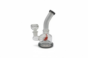Small recycler rig with swirl colored percolator, entry-tier wholesale water pipe