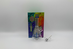 Nectar Collector - Vibrant Glass Beaker Style with Screw-On Ceramic Tip & Dish | Single Unit