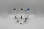 Nectar Collector - Vibrant Glass Beaker Style with Screw-On Ceramic Tip & Dish | Single Unit