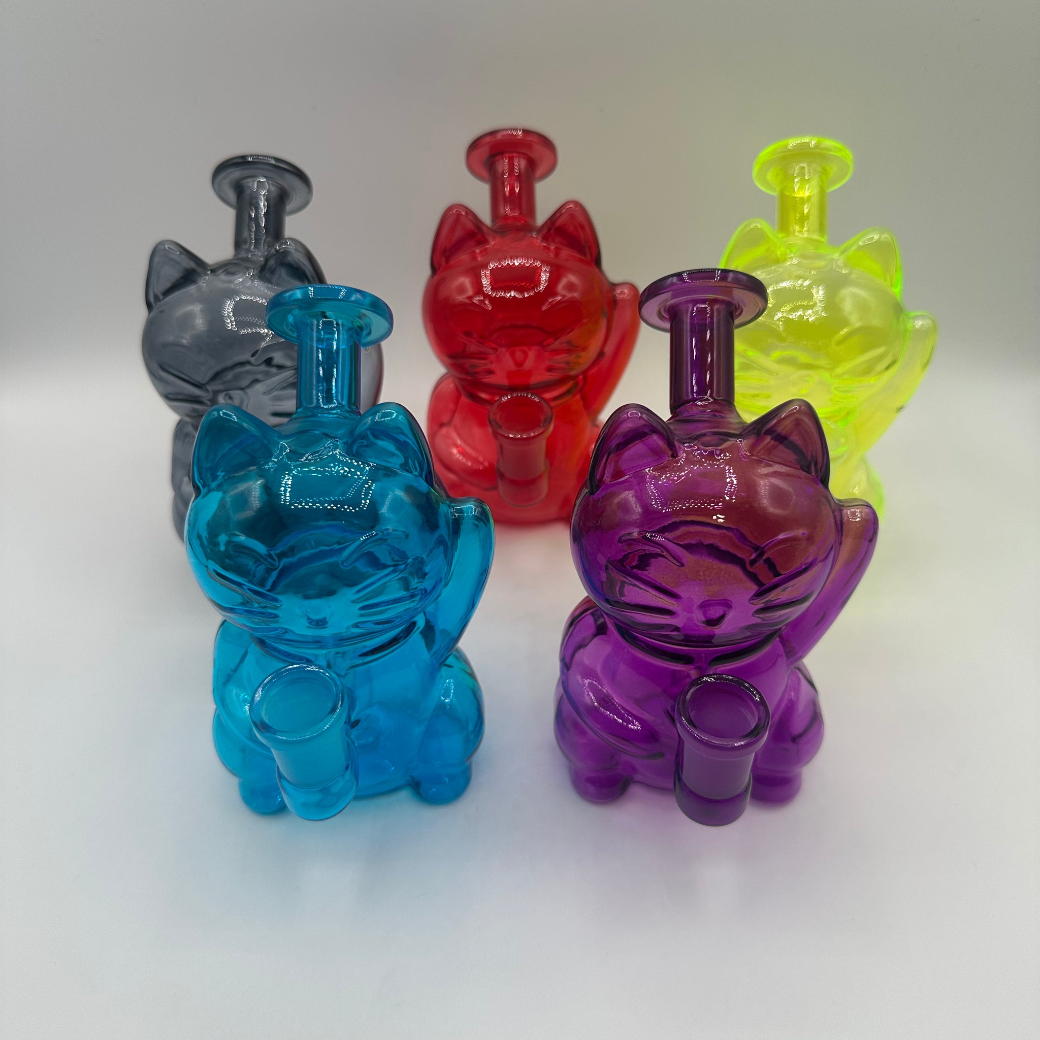Hello Kitty Glass Dab Rig with Banger | 30023 | Fun & Unique Wholesale Water Pipe