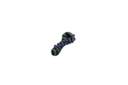 IC GLASS - Premium Glass Swirl Hand pipe with beeds | ICHP1040