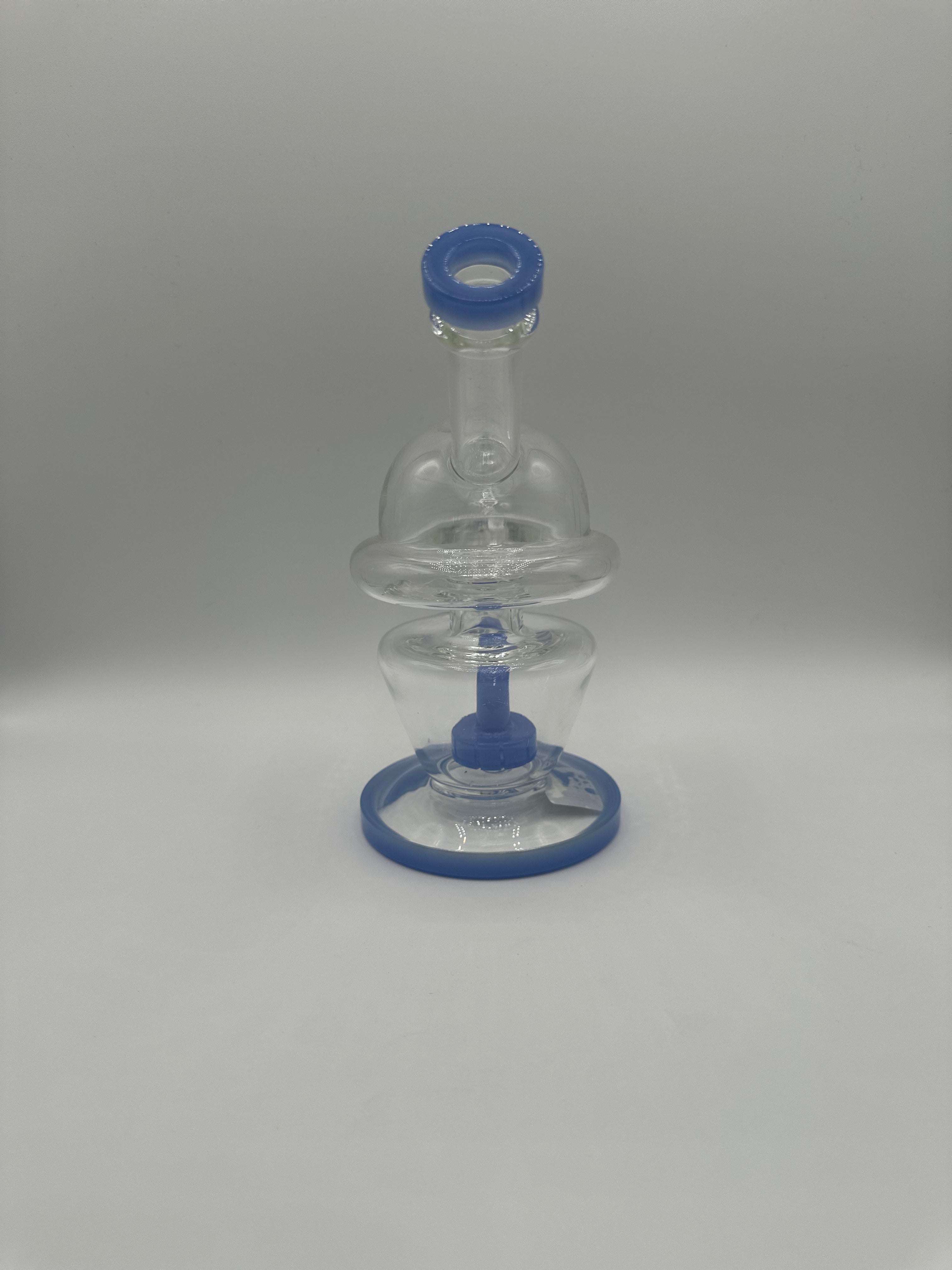 Fab Egg Rig with Colored Base and Mouthpiece | RI1026 | Wholesale Glass Water Pipe Secondary image