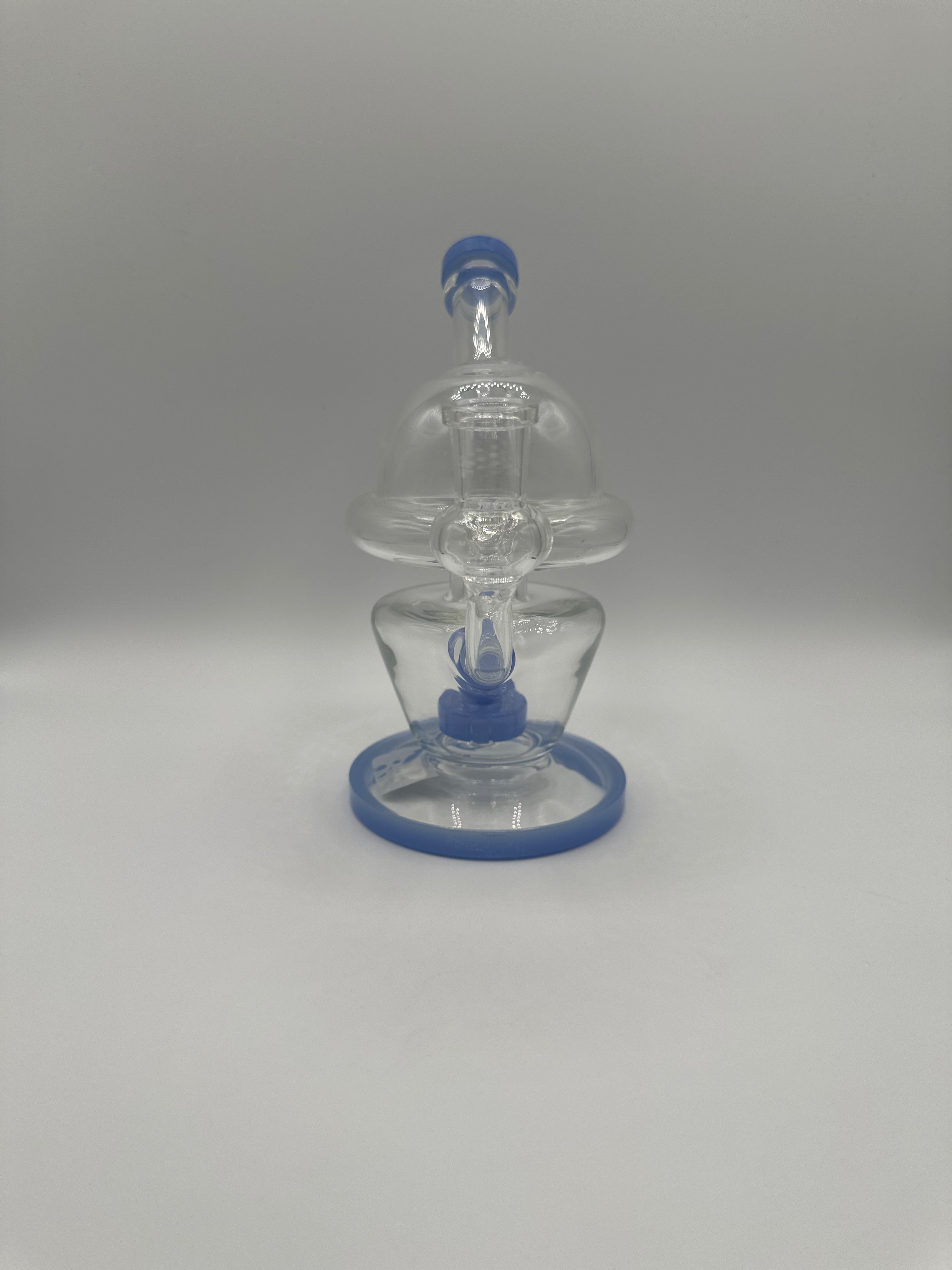Fab Egg Rig with Colored Base and Mouthpiece | RI1026 | Wholesale Glass Water Pipe
