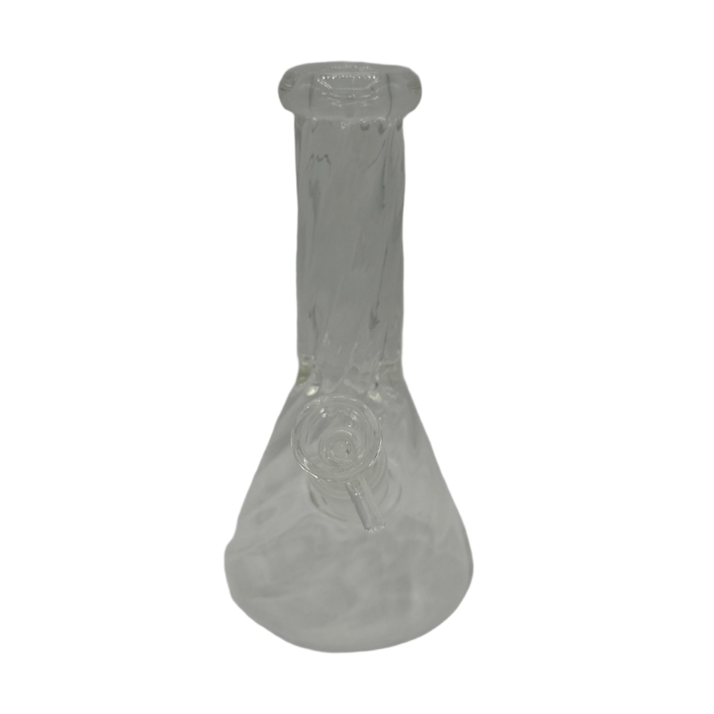 Wholesale Clear Beaker Bong with Swirl Design – Includes Downstem & Bowl Piece Secondary image