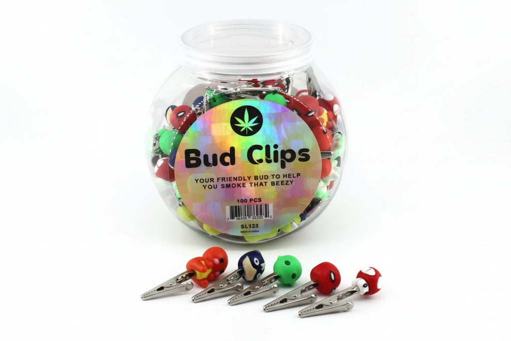 Silicone - Bud Clips Jar | 100 Units / Jar | Jar